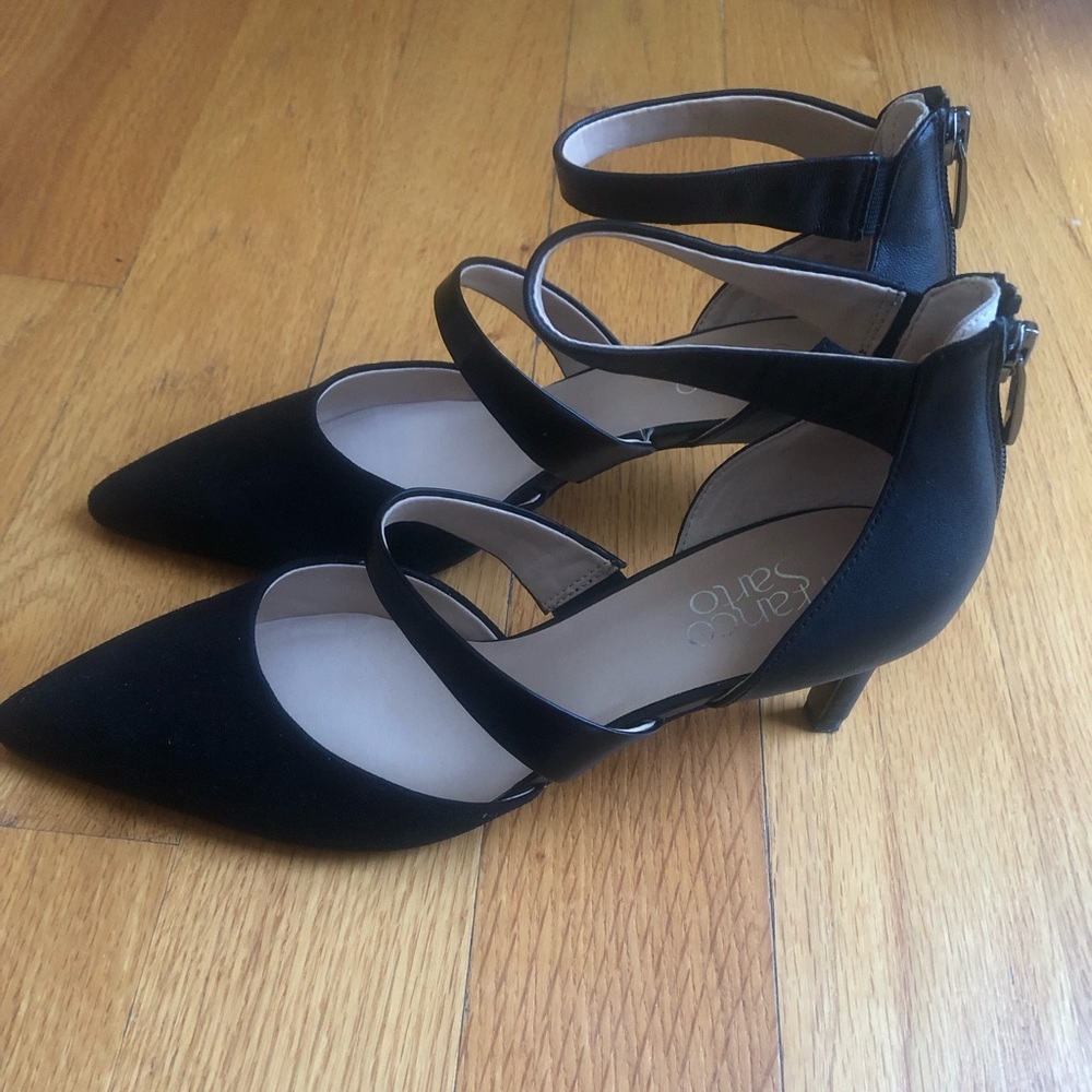 Franco Sarto Davey black strapped heel - Picture 2 of 7